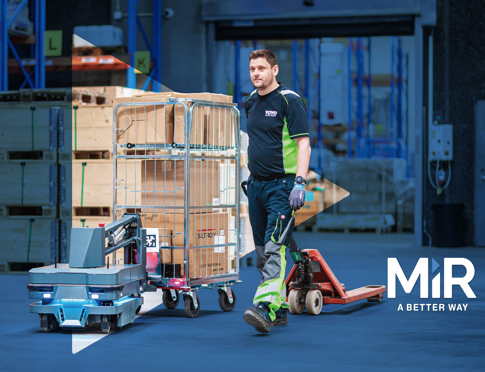 自律走行搬送ロボット「MiR」で工場や物流倉庫の搬送工程を自動化